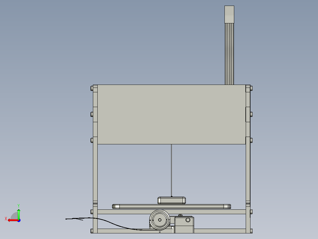 微型激光雕刻机后视图