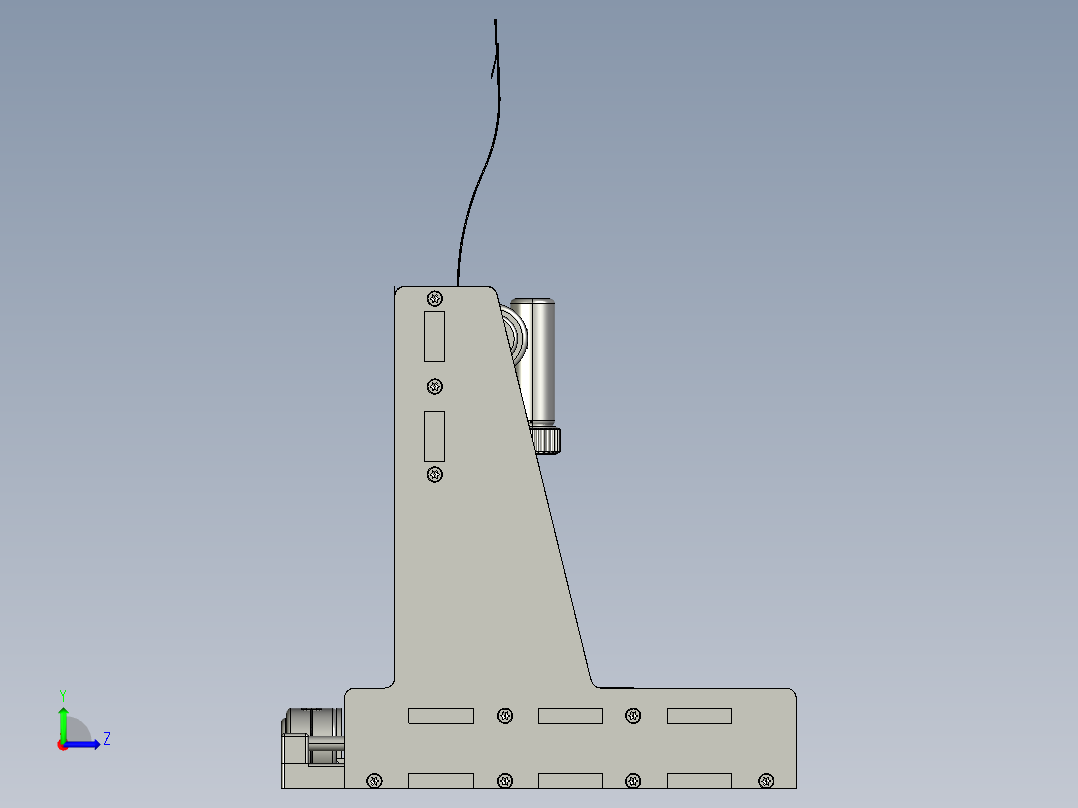 微型激光雕刻机左视图