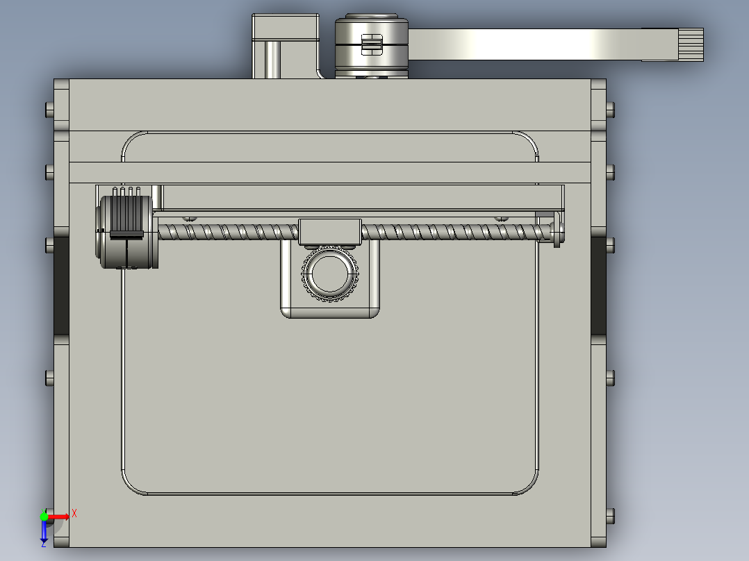 微型激光雕刻机俯视图