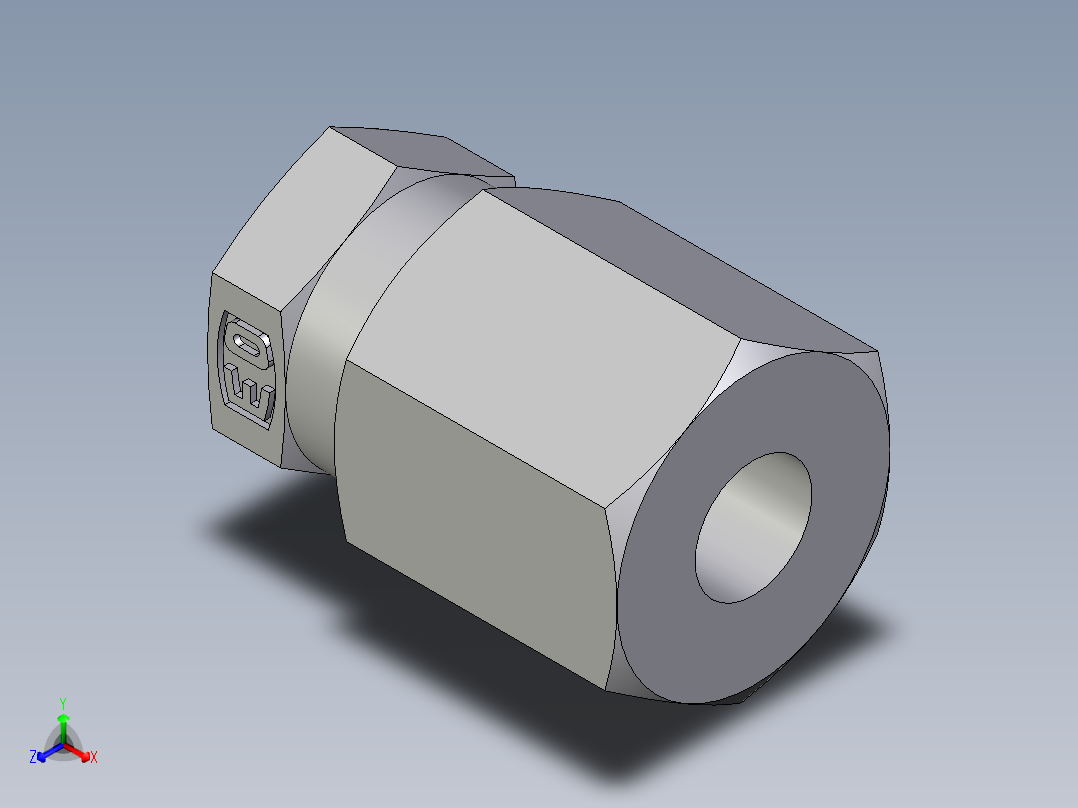 卡套式工业通用硬管接头EO_Blanking_plug_for_tube_ends_ROV06LCF主视图