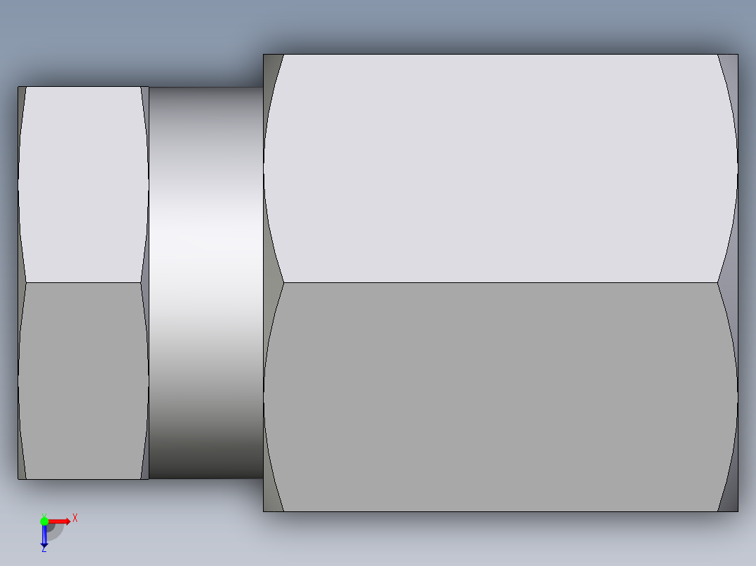 卡套式工业通用硬管接头EO_Blanking_plug_for_tube_ends_ROV06LCF俯视图