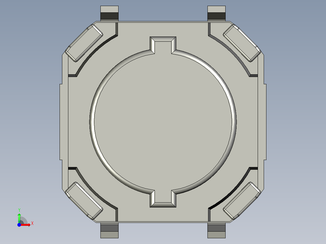 1 8毫米方形长程SMD轻触开关前视图