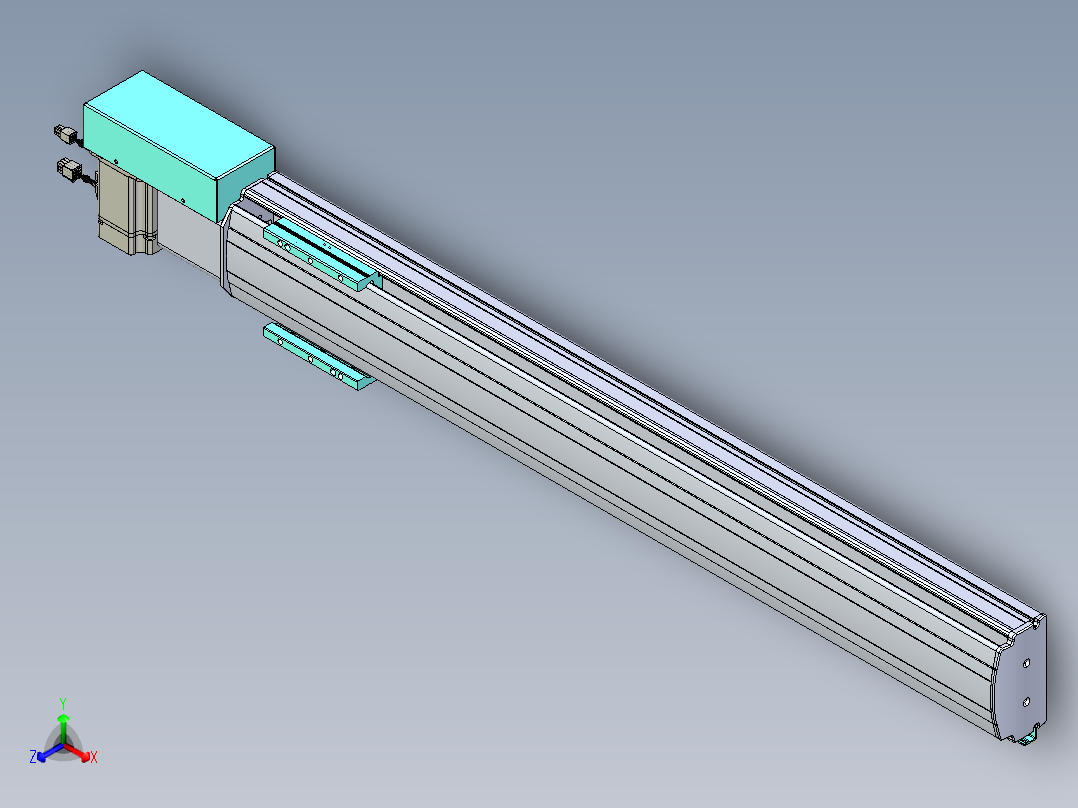 威洛博VBF同步带传动一般环境VBF14-L45-S850-BR-ZP75-C3正等轴测图
