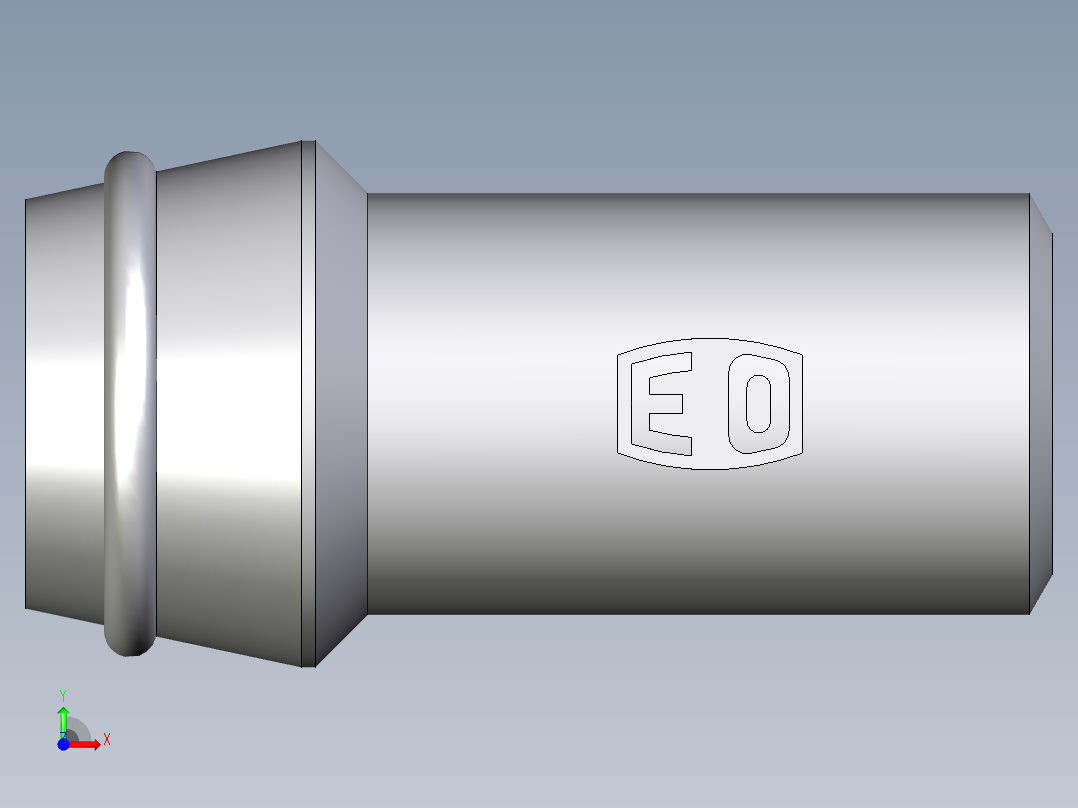 卡套式工业通用硬管接头EO_Schweisskegel_SKA16X3前视图