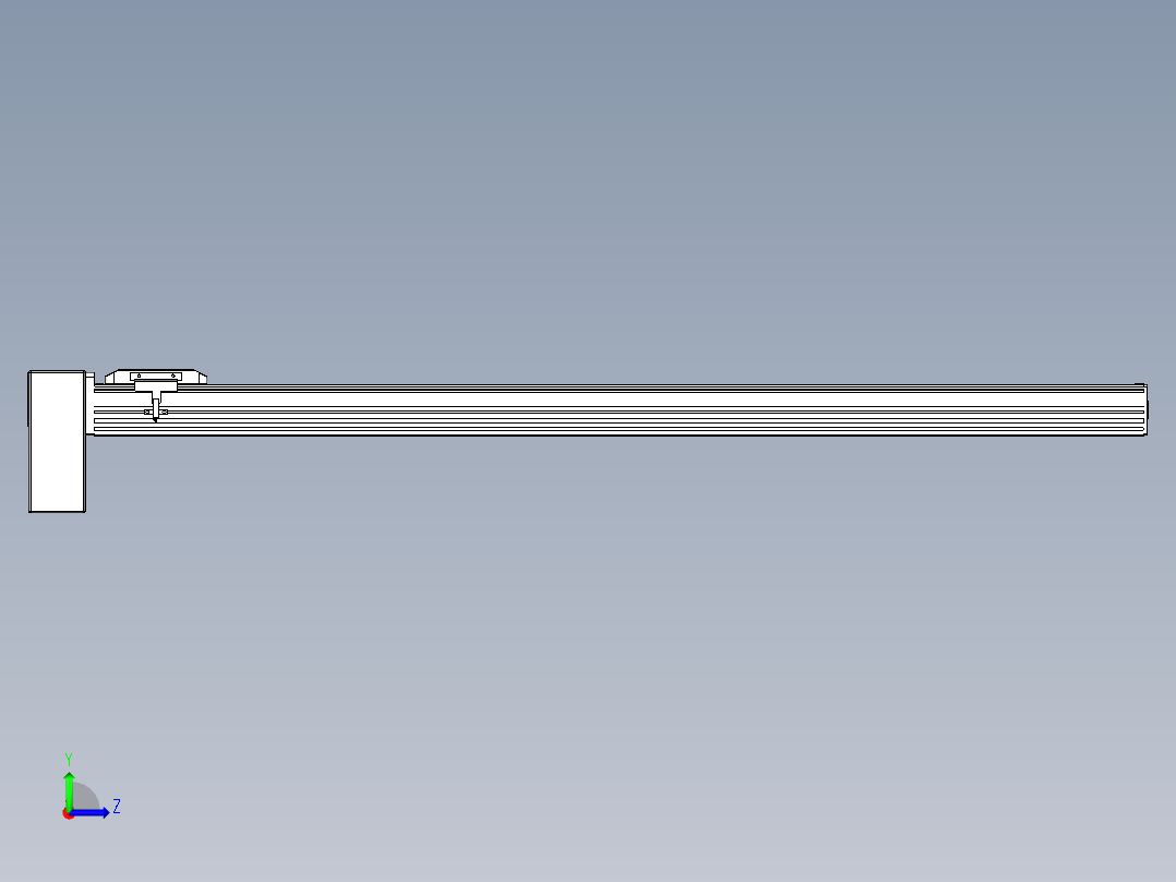 同步带全封闭直线模组TPA-HCB-85D-90-L1050-RP-C-P20-N3左视图