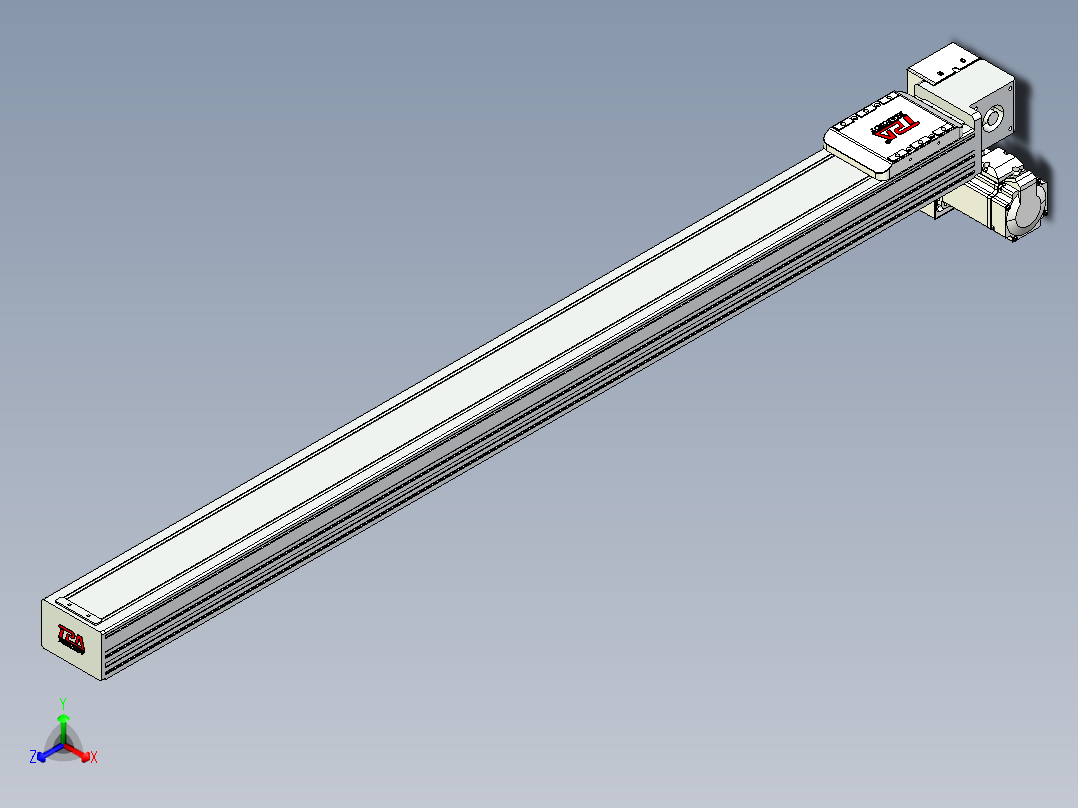 同步带全封闭直线模组TPA-HCB-85D-90-L1050-RP-C-P20-N3正等轴测图