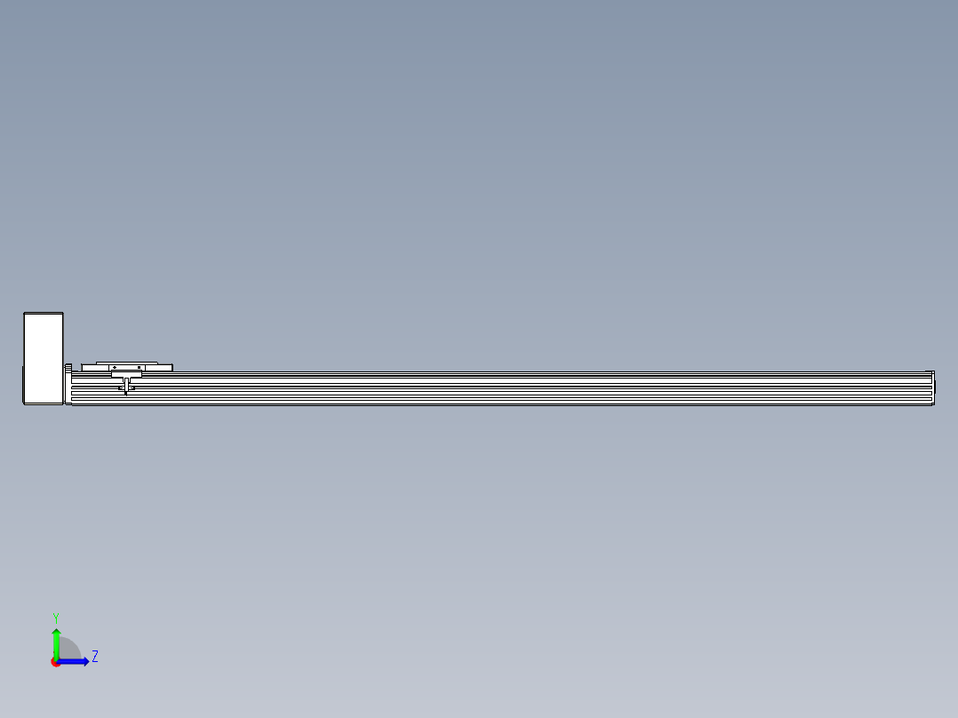 同步带全封闭直线模组TPA-HCB-110D-90-L1200-RU-Y-P40-N3左视图