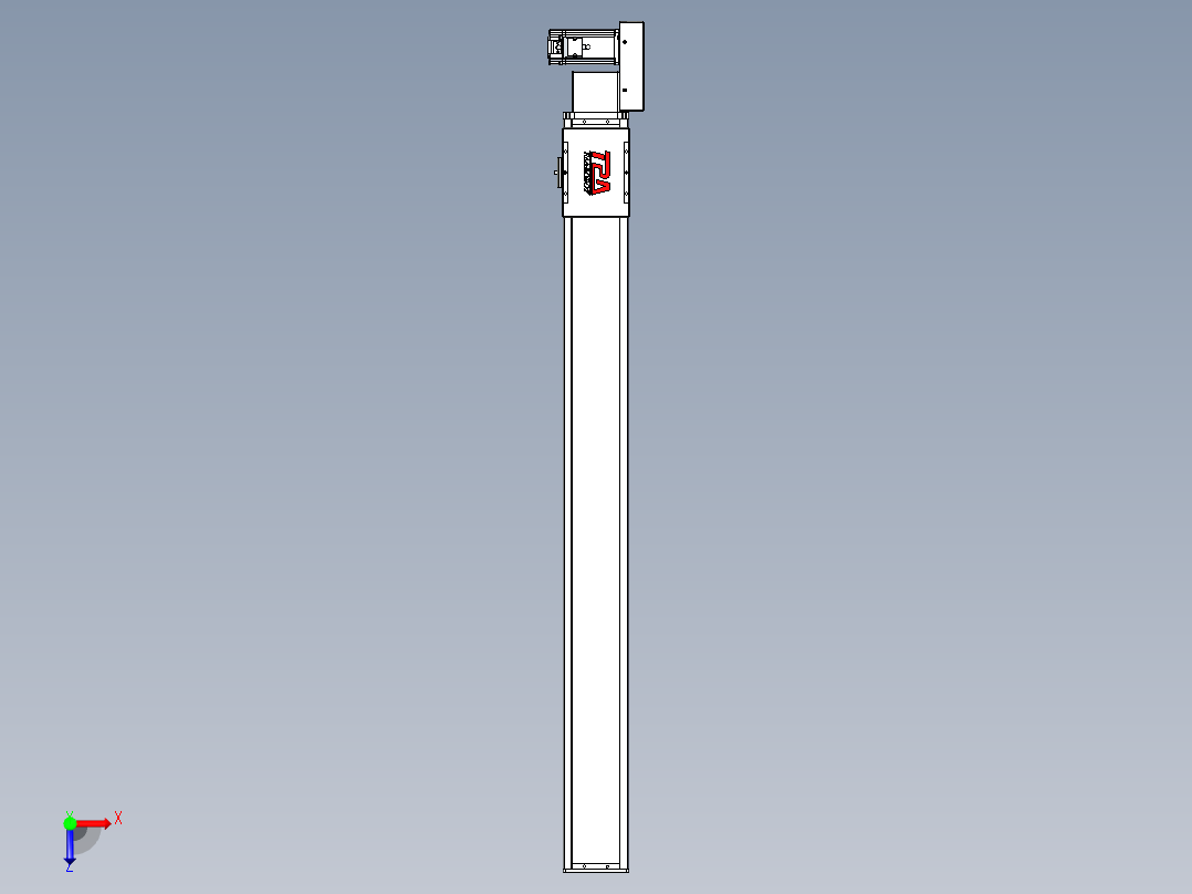 同步带全封闭直线模组TPA-HCB-110D-90-L1050-ML-C-P40-N3俯视图