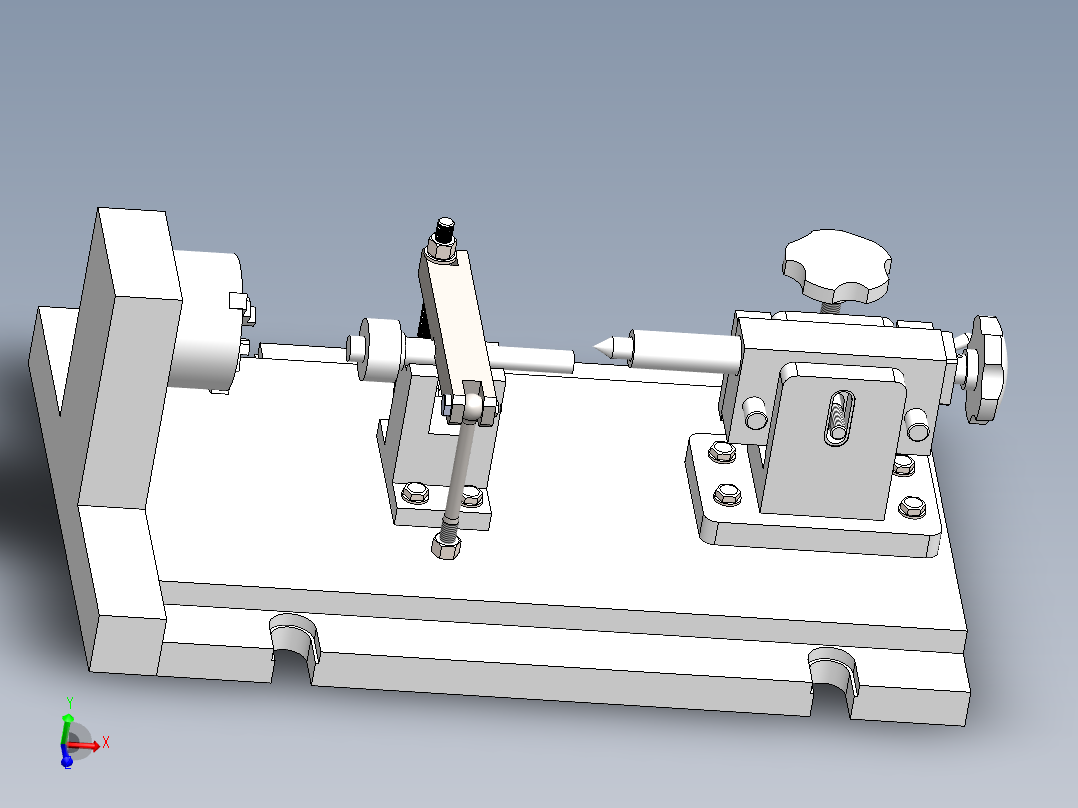 齿轮轴夹具主视图