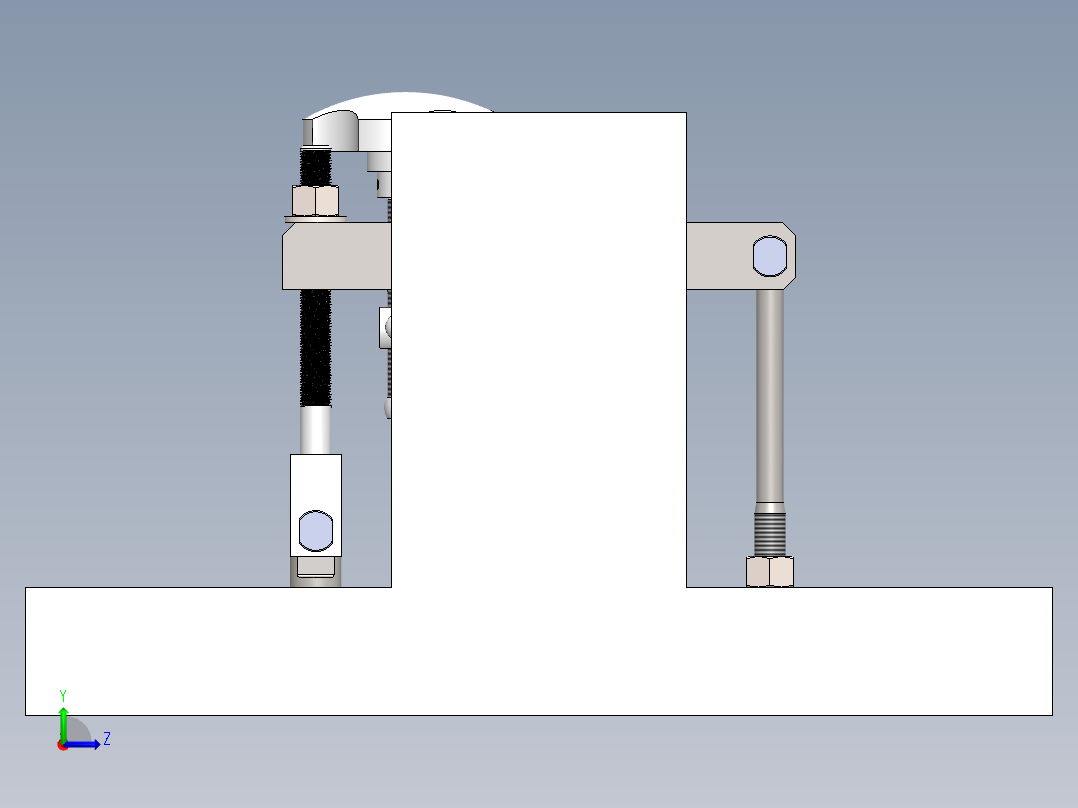 齿轮轴夹具左视图