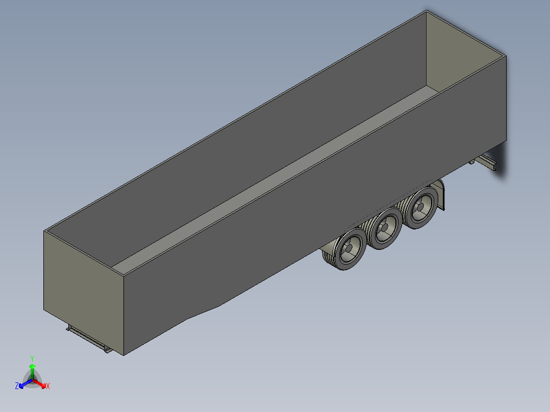 翻斗车正等轴测图