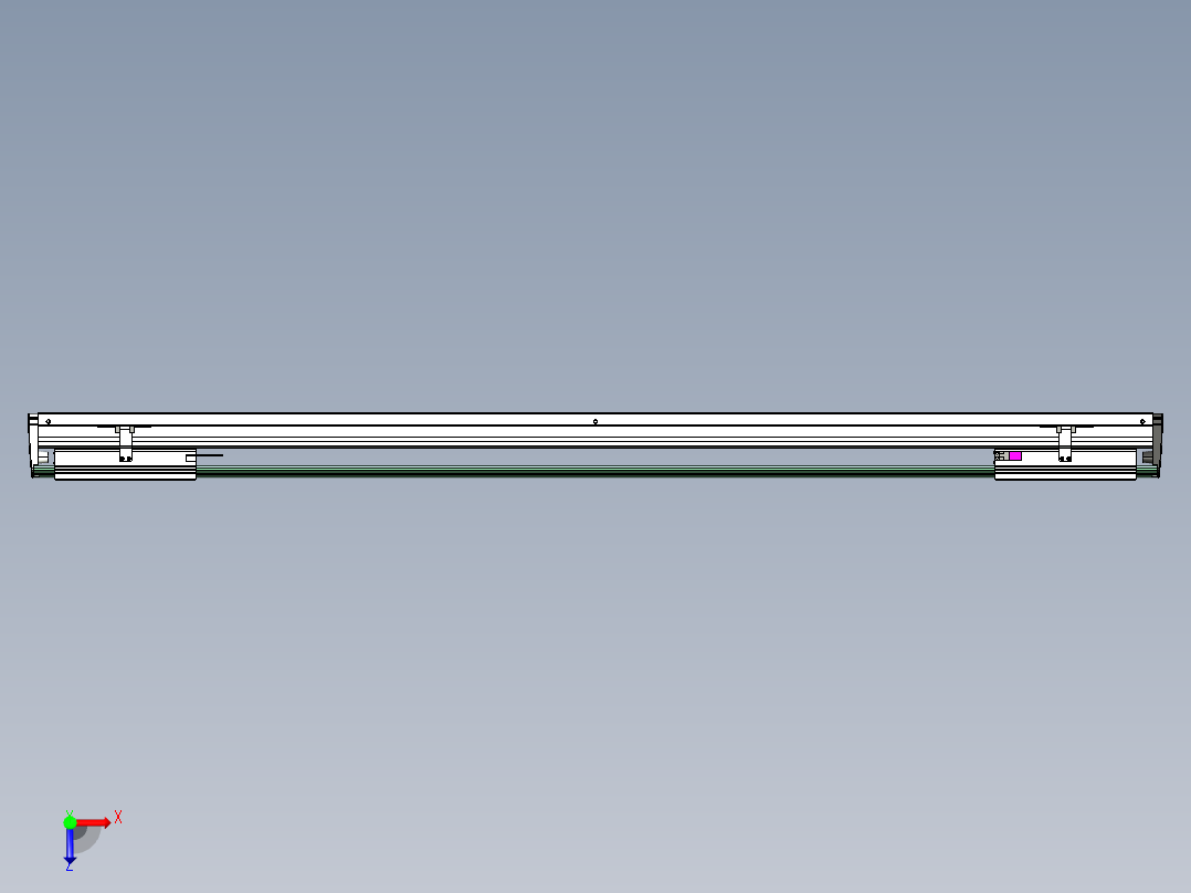 威洛博VL系列直线电机模组-2VL22H3-S1150俯视图