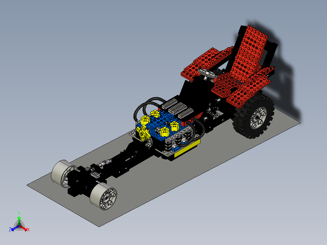 lego-technic-8860-dragster.1-乐高玩具赛车主视图