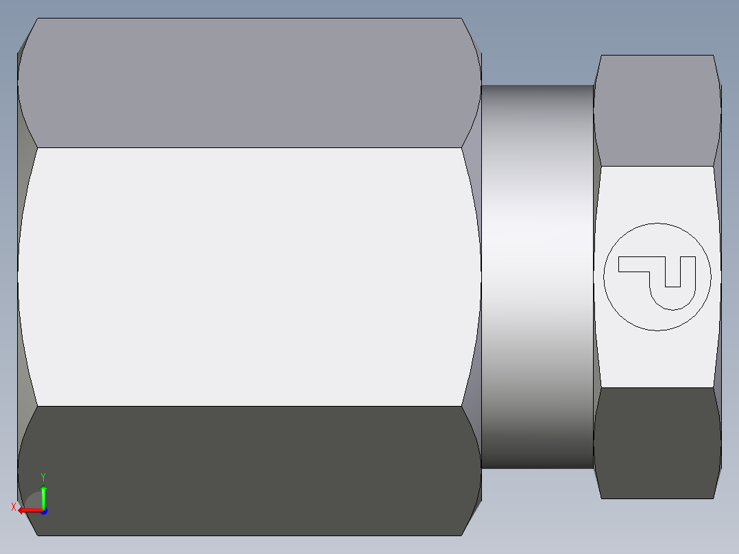 卡套式工业通用硬管接头EO_Blanking_plug_for_tube_ends_ROV06ZLCF后视图
