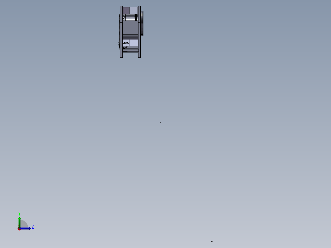 食堂餐具自动回收车的设计SW三维总装图左视图