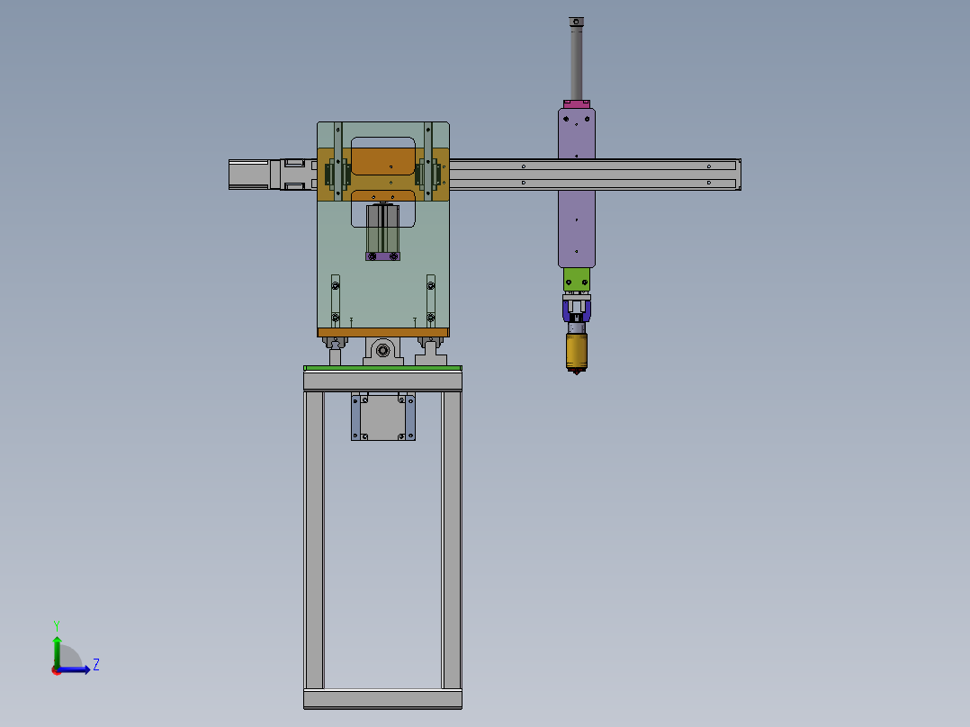 自动机械手sw18可编辑左视图