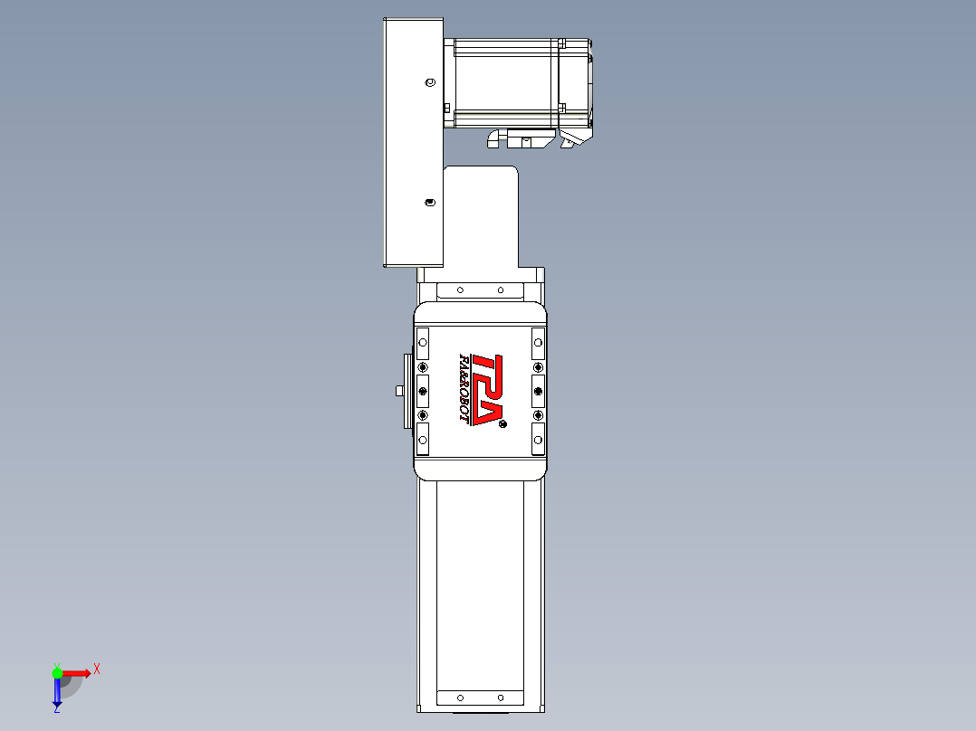 同步带全封闭直线模组TPA-HCB-85D-90-L100-MR-Y-P20-N3俯视图