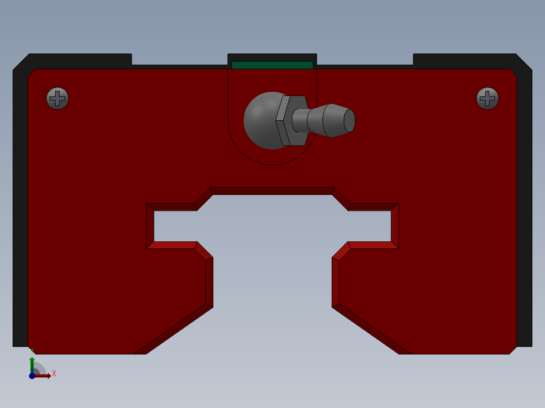 HGL-CA系列直线导轨[HGL(四方型(低))15C(重负荷)A(上锁式)]_滑块前视图