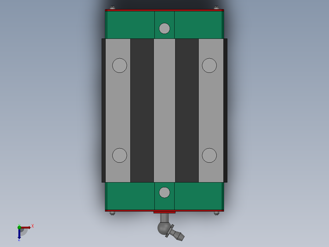 HGL-CA系列直线导轨[HGL(四方型(低))15C(重负荷)A(上锁式)]_滑块俯视图