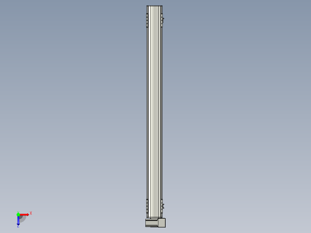直线模组WG-LHB12-S1400-RU设计图纸俯视图