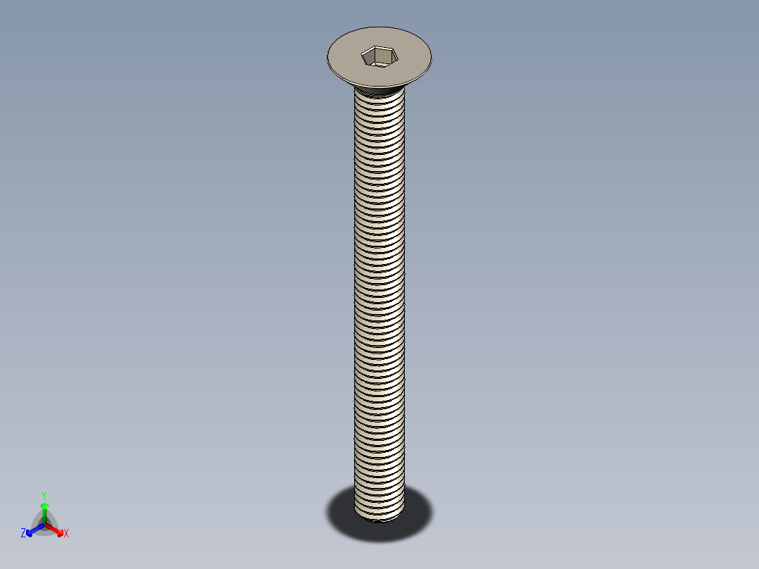 Screw_ISO_10642_M10x110_A2.STEP正等轴测图