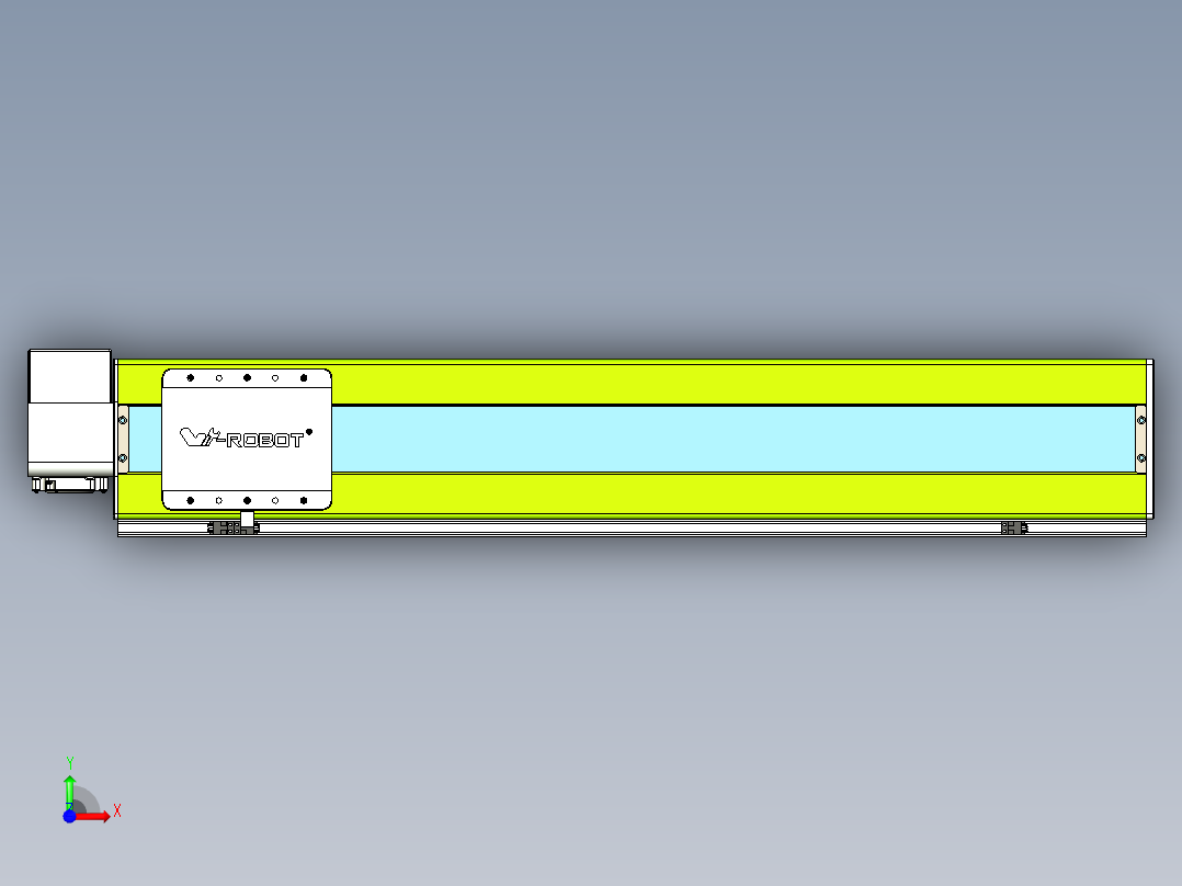 威洛博VBC同步带传动一无尘环境VBC17-L45-S800-BRD-ZP75-C3前视图