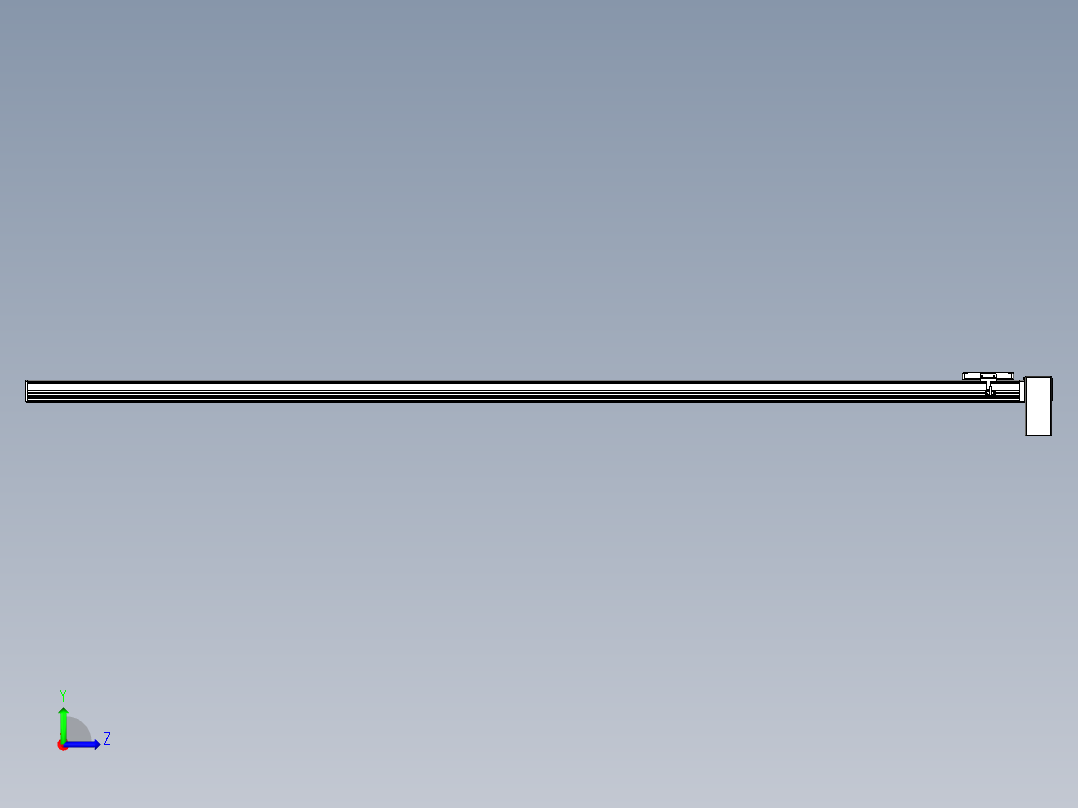 同步带全封闭直线模组TPA-HCB-105D-90-L2300-LP-C-P20-N3左视图