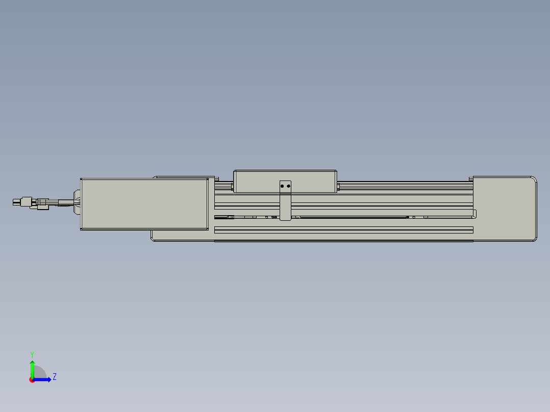 威洛博直线电机模组EB6-L70-S150-BL-P40-MS3左视图