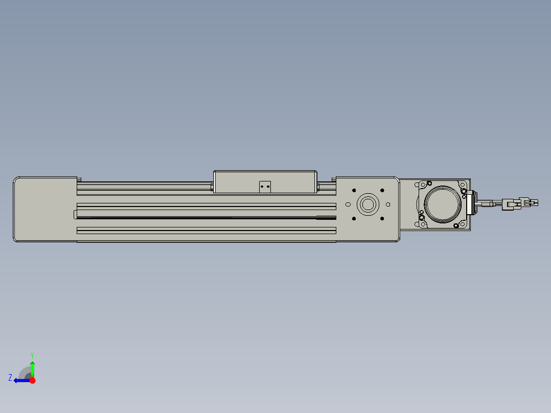 威洛博直线电机模组EB6-L70-S150-BL-P40-MS3右视图