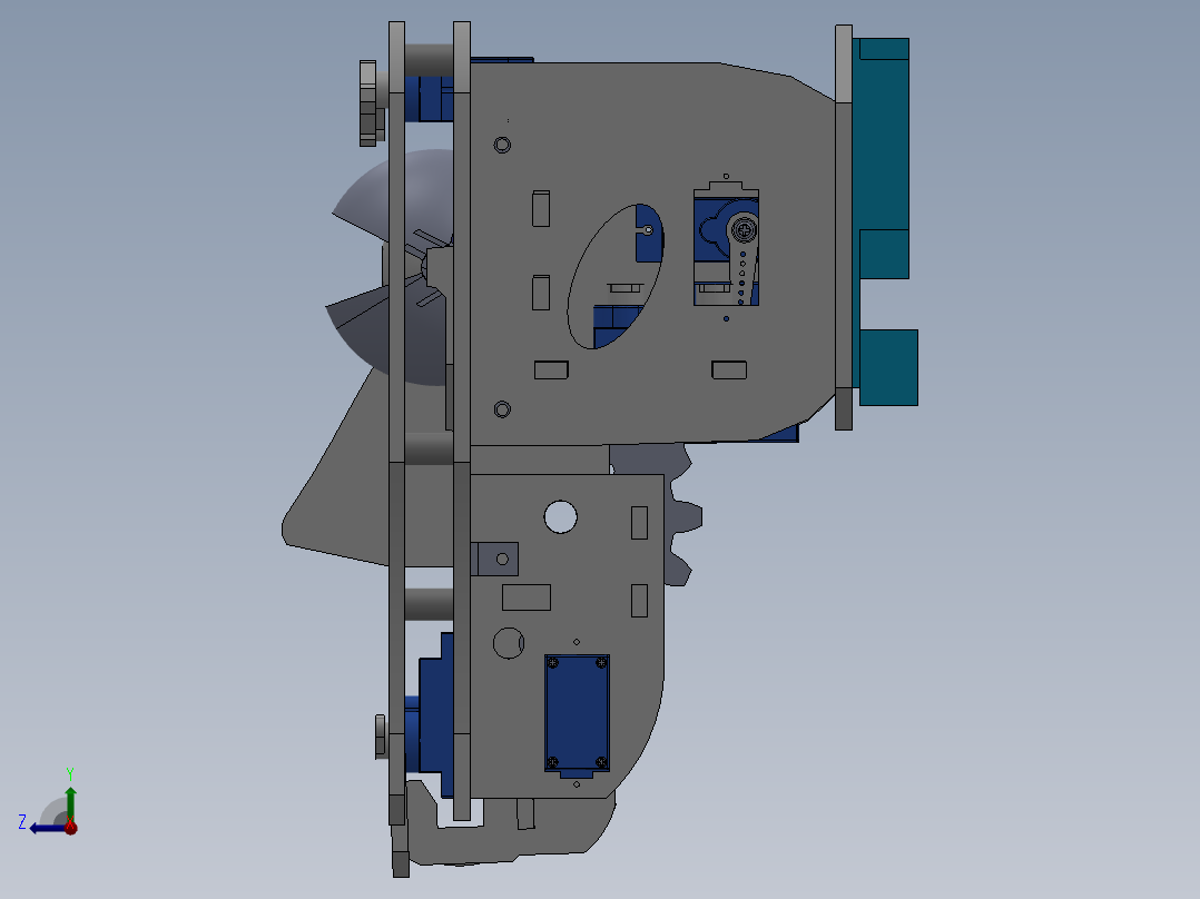 表情机器人右视图