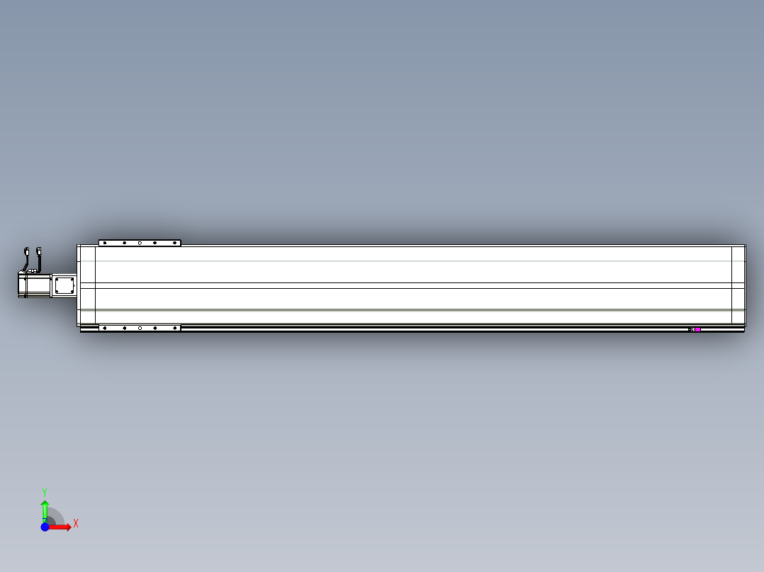 VF丝杆传动-一般环境VF27-Lxx-C-S1800-BC-ZP75-C3前视图