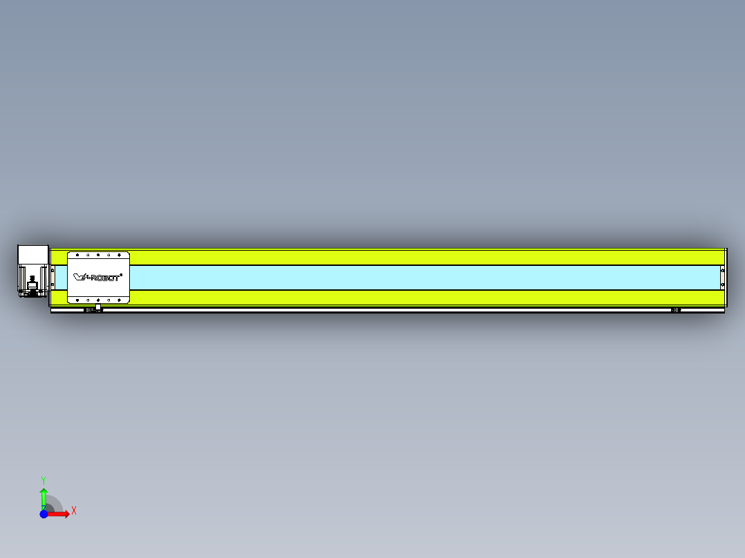 威洛博VBC同步带传动一无尘环境VBC17-L45-S1650-BRU-ZP75-C3前视图