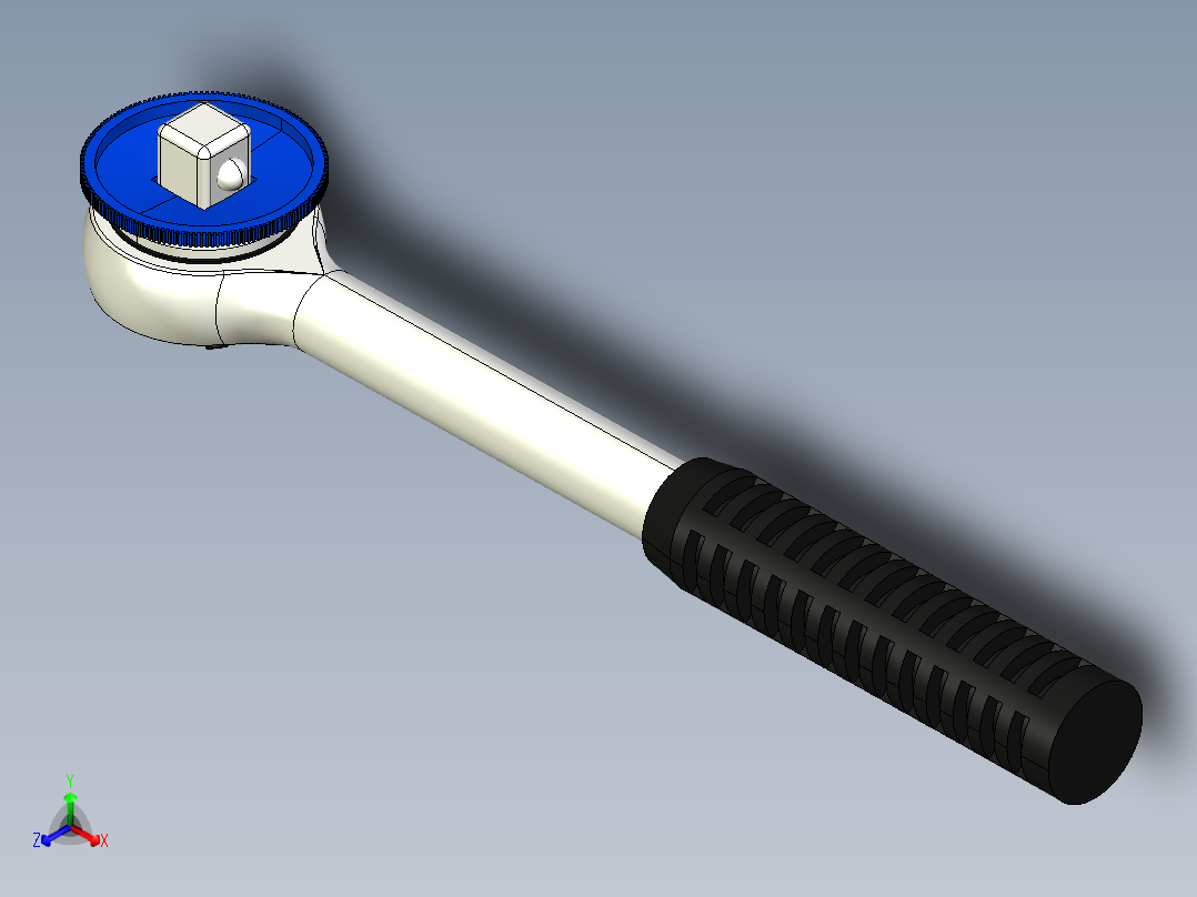 棘齿正等轴测图