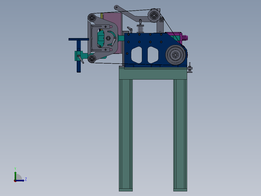 182V095宽带砂光机左视图