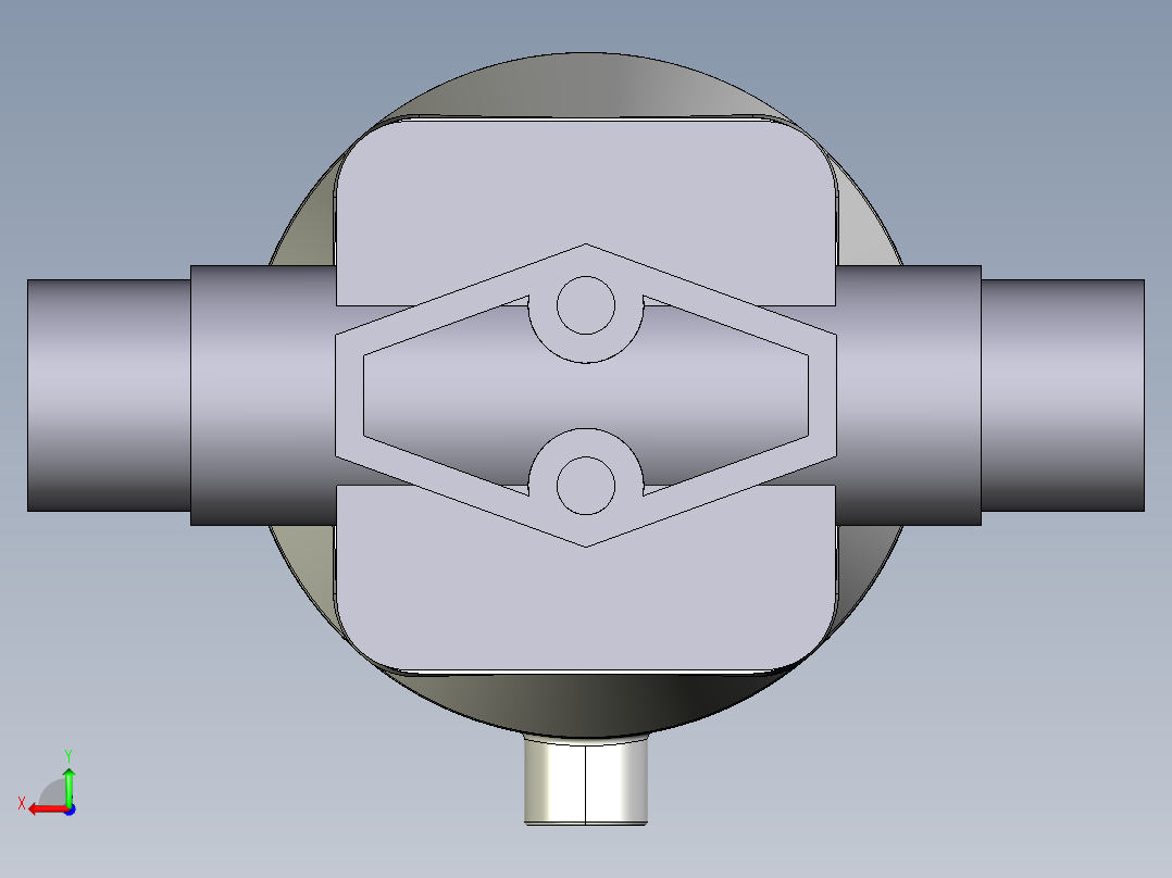 3DKPDVCP DA 气动隔膜阀双作用与男性的两端，公制系列PVC-U后视图