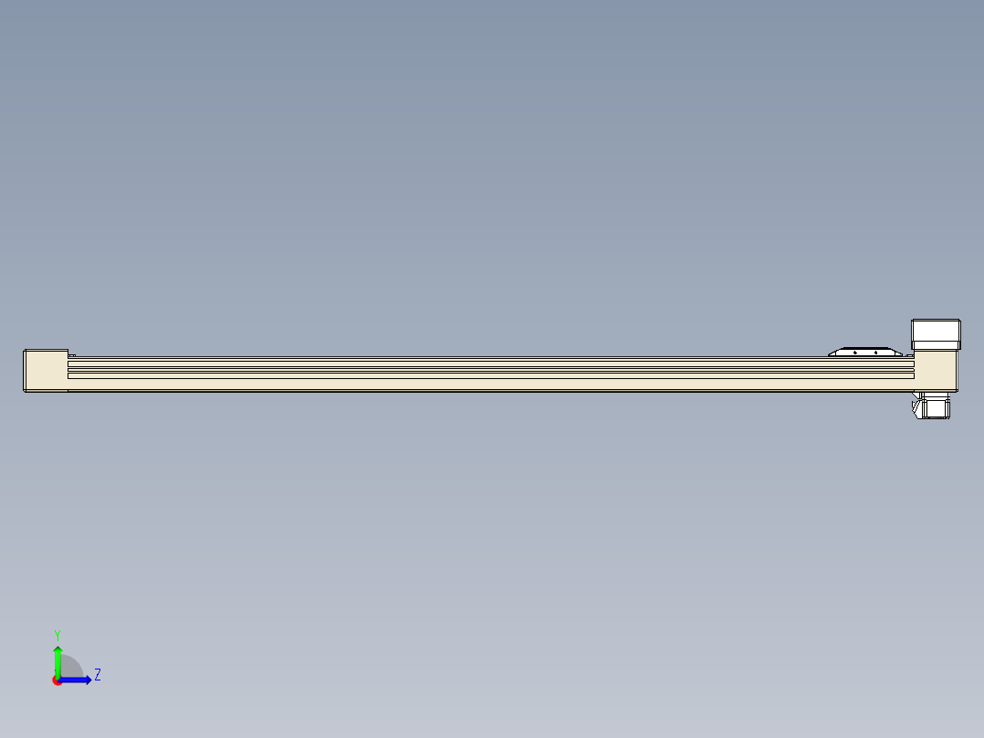 同步带全封闭直线模组TPA-HCB-65S-90-L1000-MR-C-P10-N3左视图
