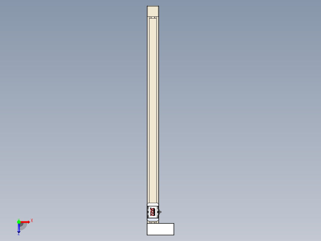 同步带全封闭直线模组TPA-HCB-65S-90-L1000-MR-C-P10-N3俯视图