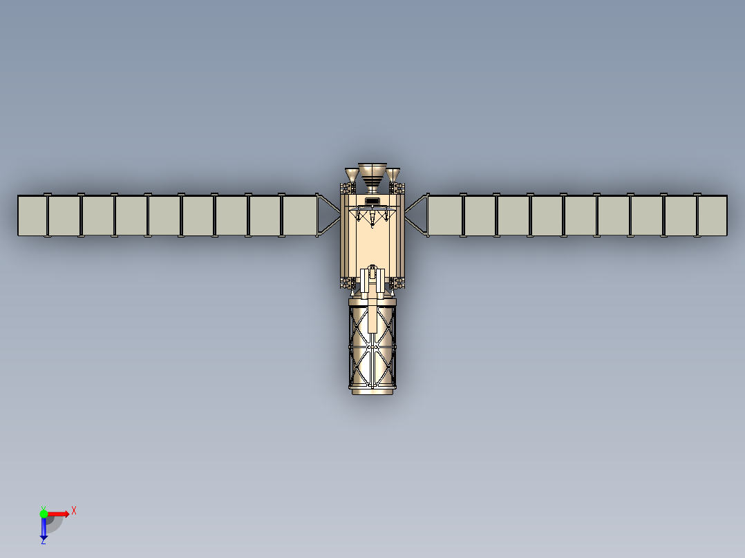 GPS定位卫星俯视图