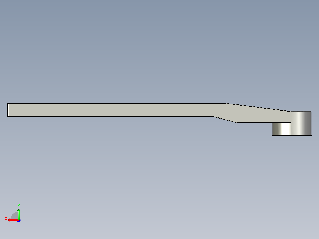 管道手动球阀-水管开关阀-手动阀门User Library-Flange C300DN100_DN80~100Handle后视图