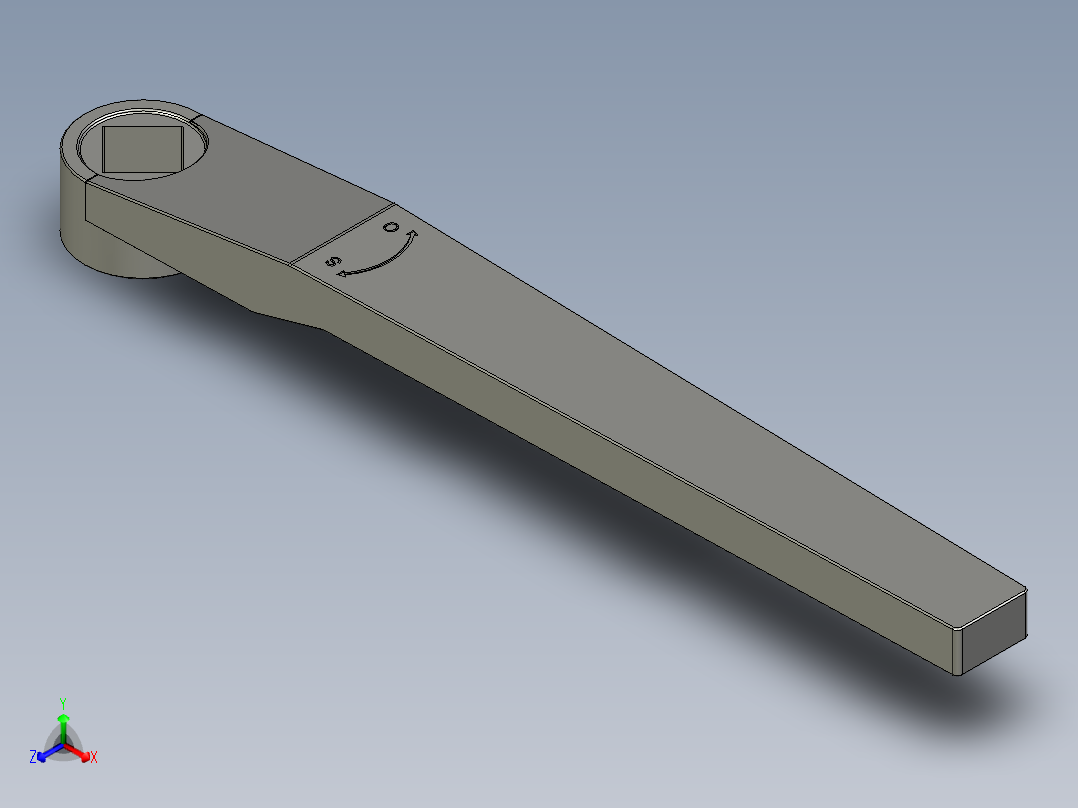 管道手动球阀-水管开关阀-手动阀门User Library-Flange C300DN100_DN80~100Handle正等轴测图
