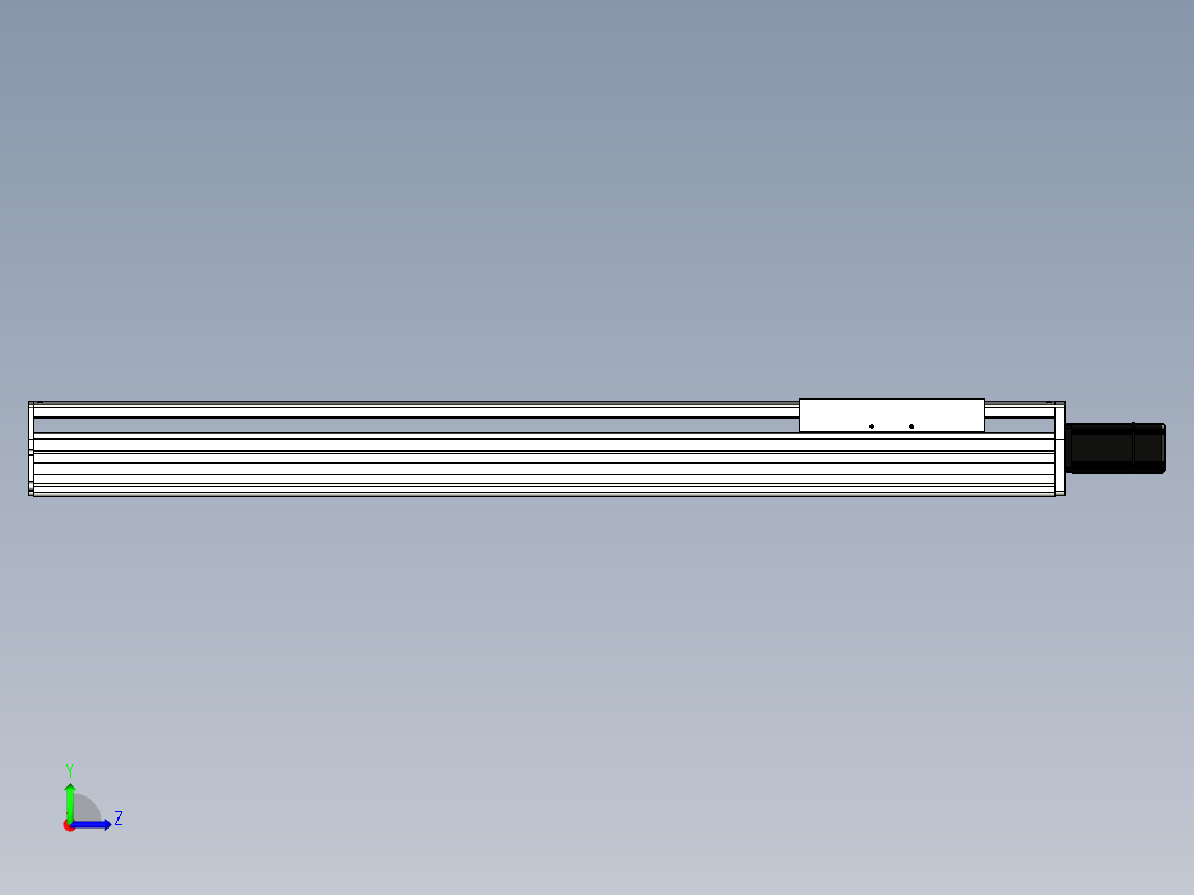 Toyo东佑达直线模组-ETH22-900-BC-400W左视图