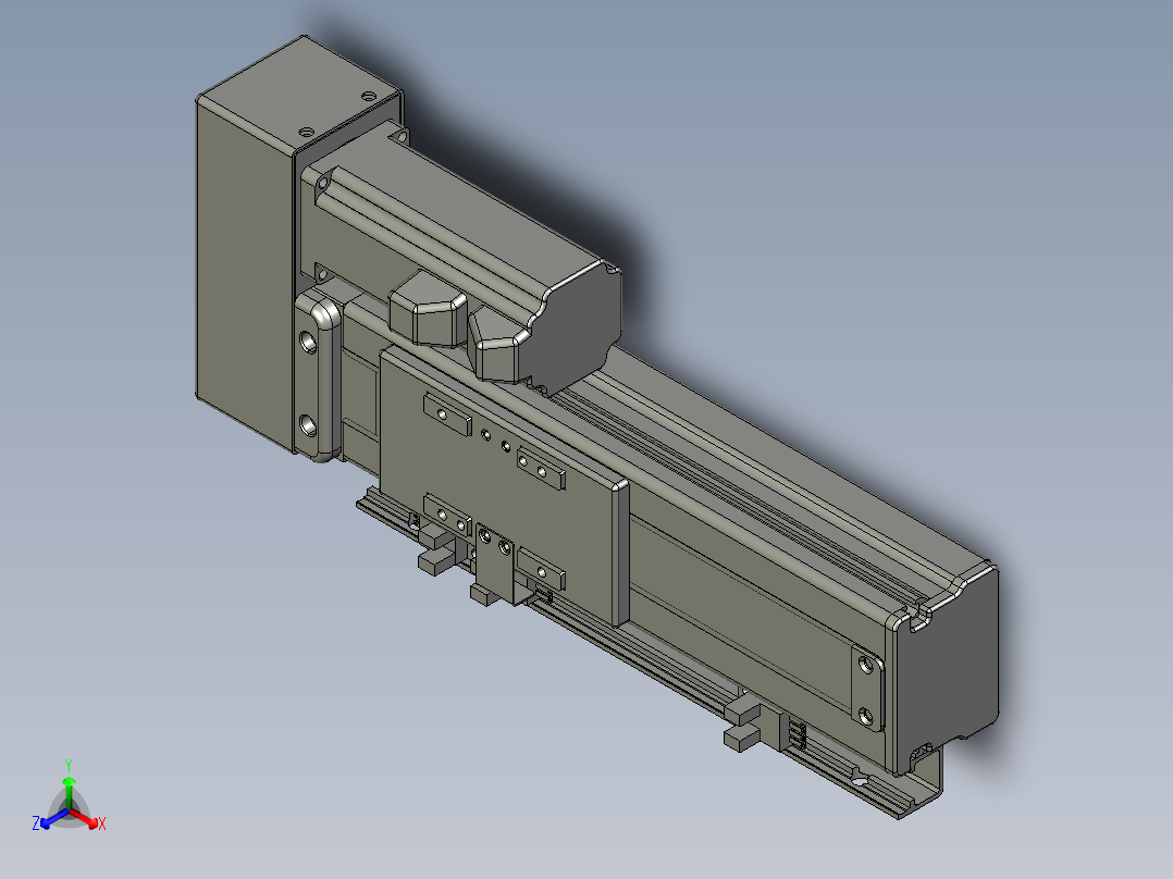 VF丝杆传动-一般环境VT5-L10-C-S80-BR-P10-D4正等轴测图
