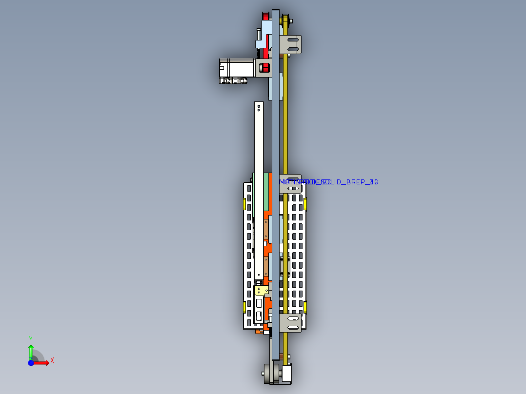 单tray盘搬运机构前视图
