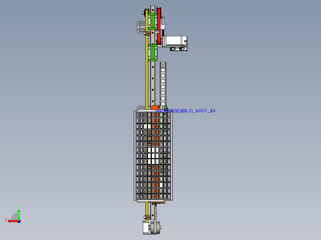 单tray盘搬运机构后视图