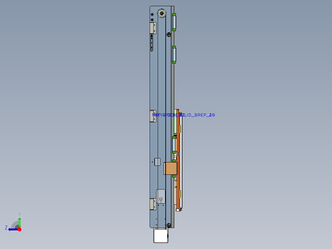 单tray盘搬运机构右视图