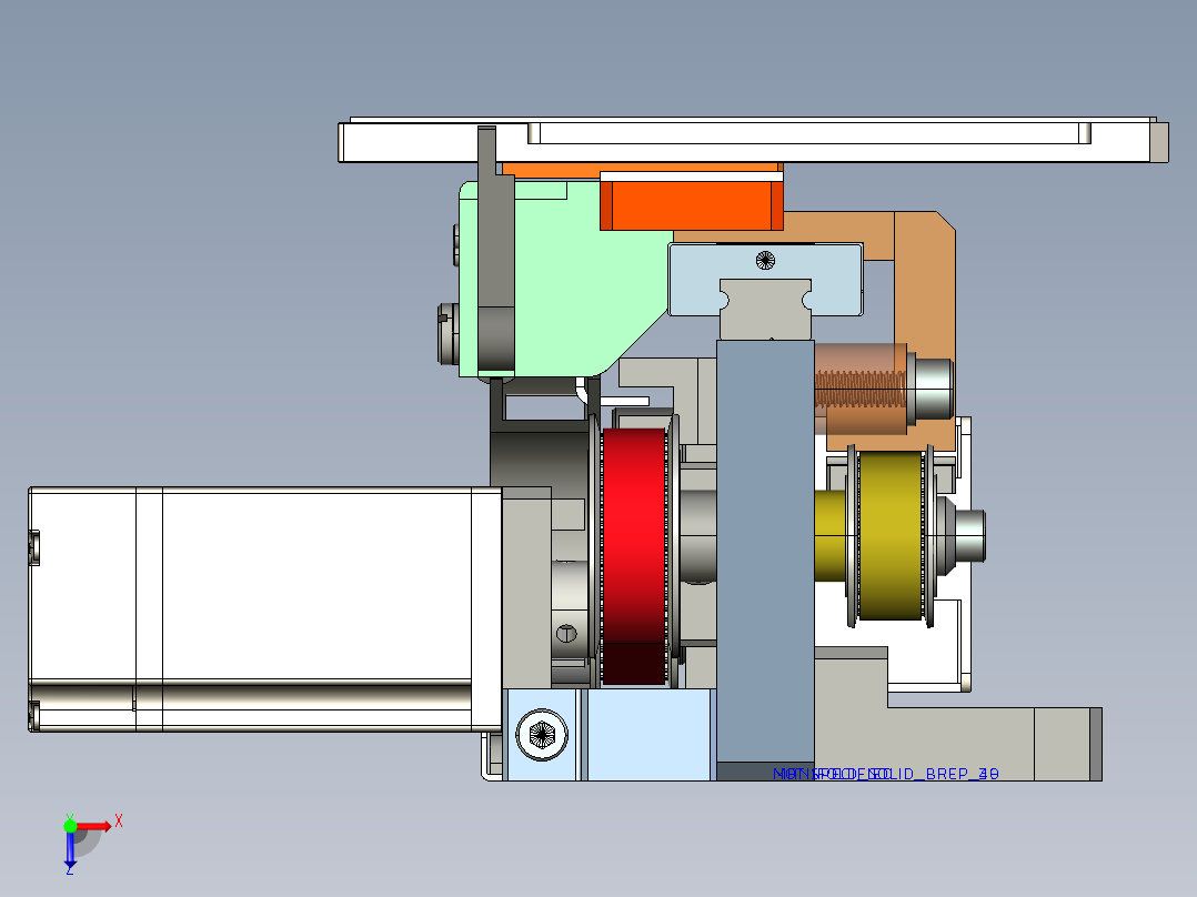 单tray盘搬运机构俯视图