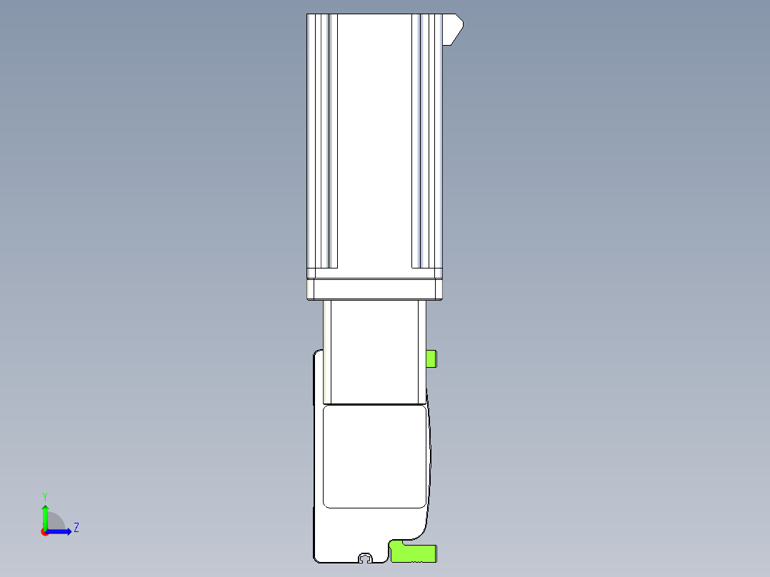 同步带滑台-半封闭B13-L90-S1450-R-Z86-D3左视图