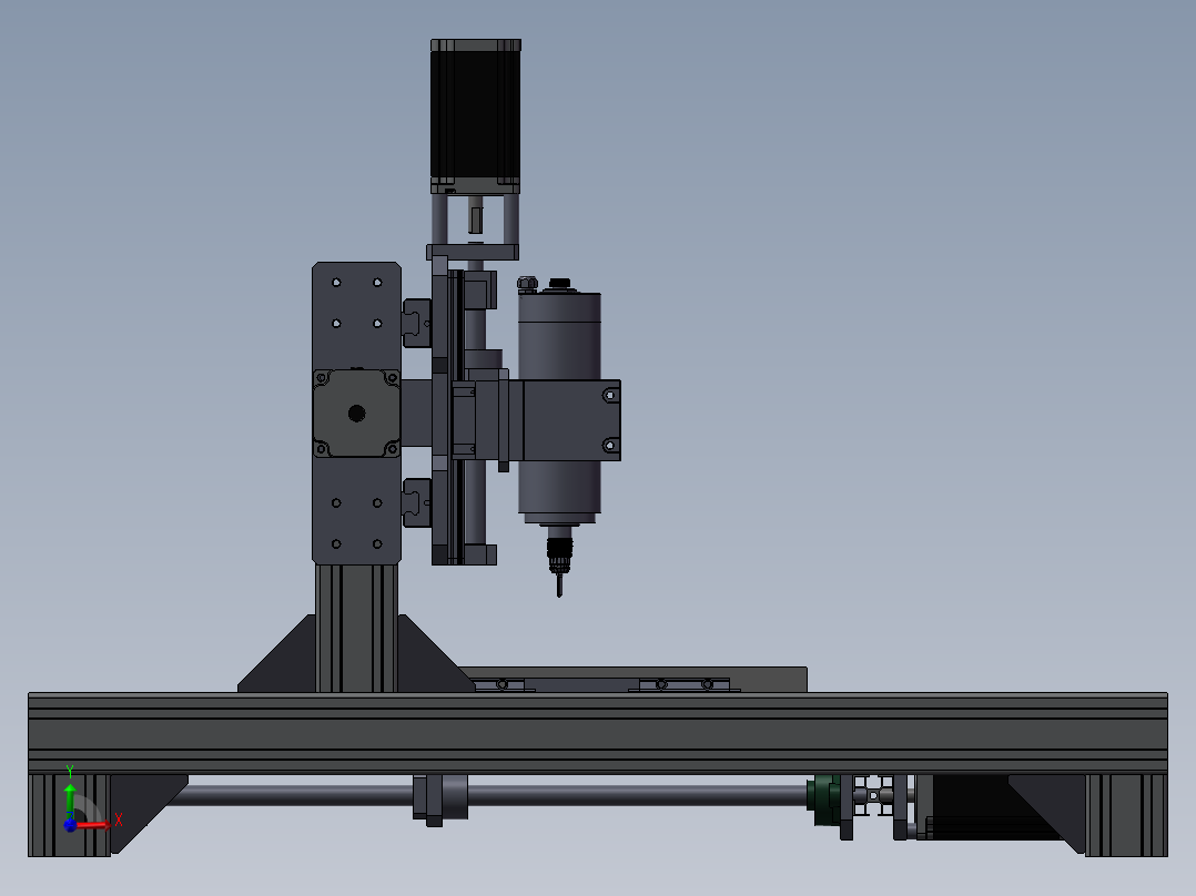 500x500x100mm雕刻机前视图