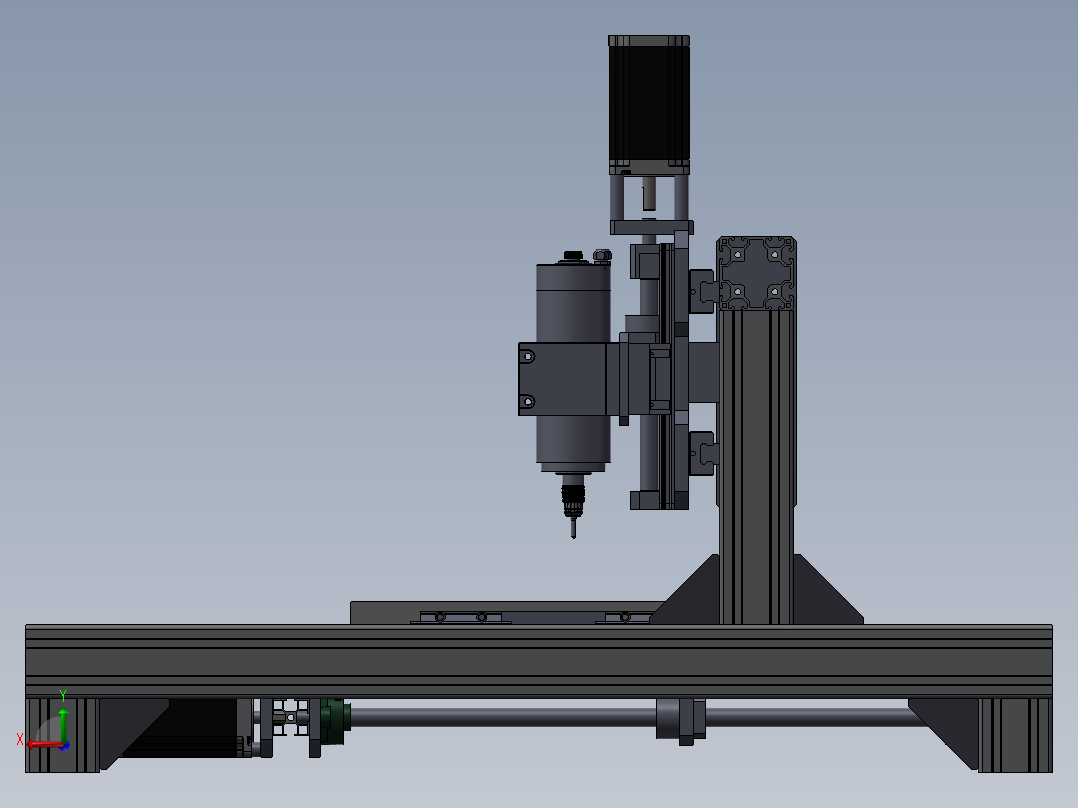 500x500x100mm雕刻机后视图