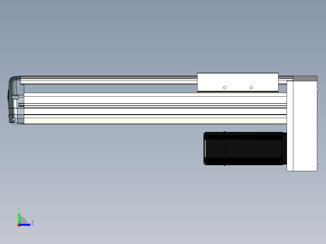 Toyo东佑达直线模组-ETH17-300-BM-M40B左视图